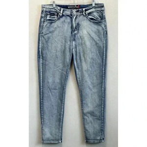 RICHCOW JEANS Women's‎ Jeans Size 20 Faded Blue Wash Mid Rise Straight Leg Denim